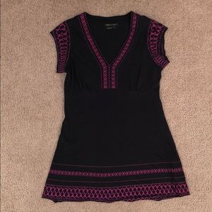 BCBG Navy & Pink Top